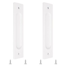 2 PCS Warm White 180 mm Rectangular Recessed Sliding Door Pulls Flush Handle