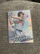 F131,822 2021 Bowman Chrome 40 Man Futures HESTON KJERSTAD ORIOLES