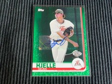 2019 TOPPS PRO DEBUT #8 SEAN HJELLE *GREEN BORDER AUTO #81/99*  VOLCANOES