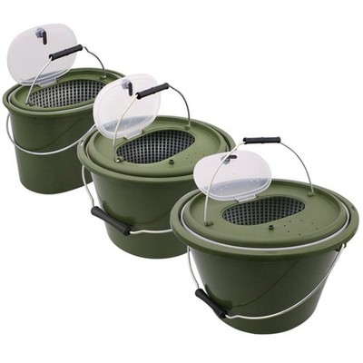 Angeln Eimer Atmungsaktive Werkzeuge Dual Baits Lagerung Barrel für Camping