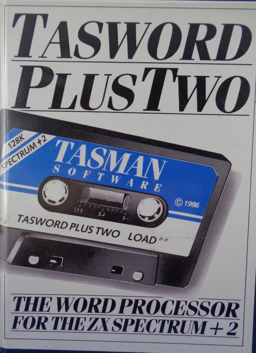 SINCLAIR ZX SPECTRUM -- TASWORD PLUS TWO FOR THE SPECTRUM +2