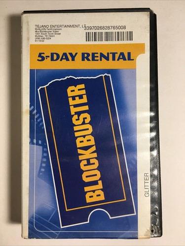 Blockbuster Collectible Rental VHS Clam Clamshell Glitter Mariah Carey