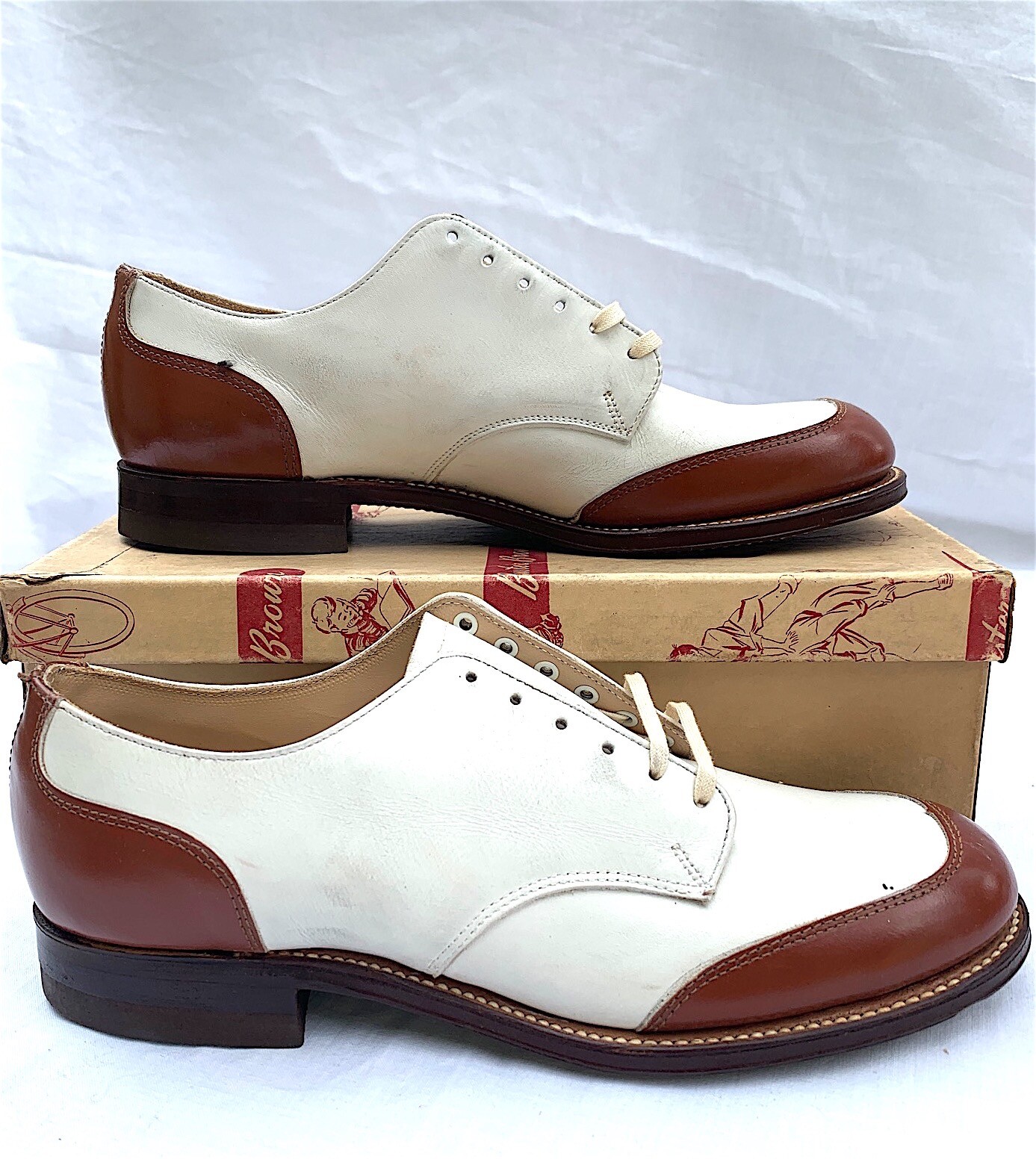Vintage Buster Brown Boy's Shoes Brown 
