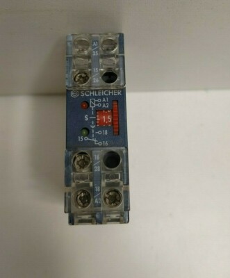 NEW OLD STOCK! SCHLEICHER 230V 0.15-3 SEC DELAY TIMER RELAY KZT11-3S
