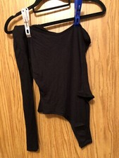 NEW PRETTY LITTLE THING BODYSUIT SIZE 10. SLEEVELESS ON ONE SIDE