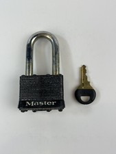 Vintage Master Lock Padlocks No 1 With Key Made In USA