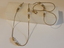 Beaded Faux Pearl Fashion Necklace