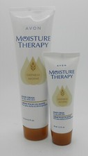 Two AVON Moisture Therapy OATMEAL Hand Cream 1X 4.2 oz 1X 1.5 oz NOS