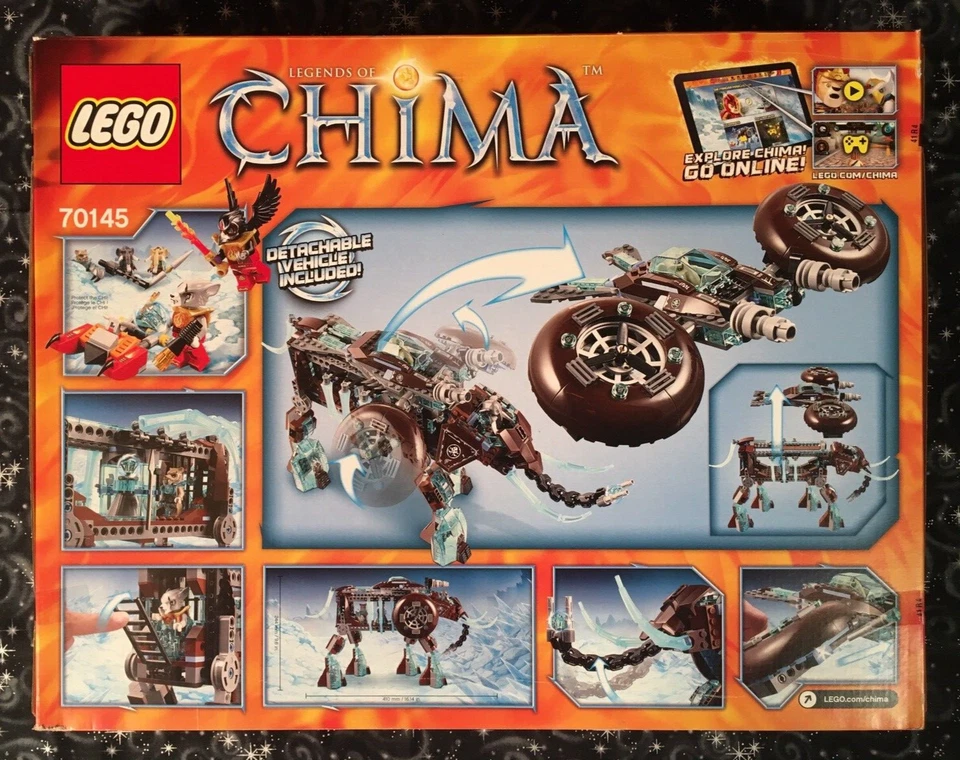 LEGO Legends of Chima: Muala's Ice Mammoth Stomper 70145 New Sealed Retired - Image 2 of 4