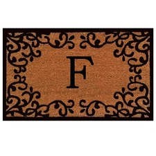 Calloway Mills 180022436F Chateaux Monogram Doormat, 24" x 36" (Letter F)