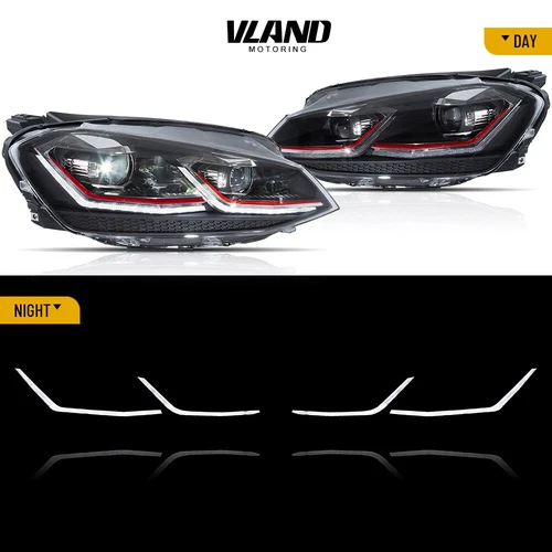 Paar Scheinwerfer Red Line Paar LED Für Volkswagen VW GOLF MK7.5 2017-2020 - Bild 9 von 16
