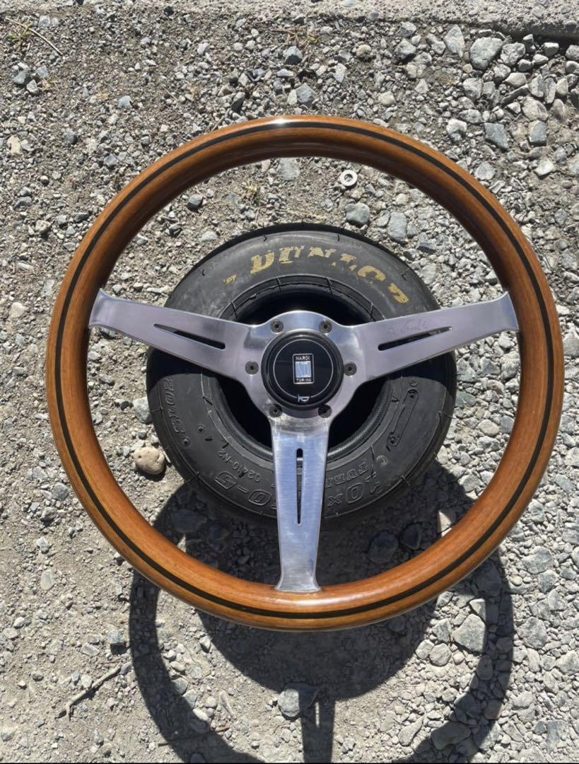 Vintage Nardi Classic Wood Steering Wheel 36cm with