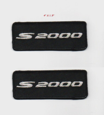 HONDA RACING 无限部品 MUGEN PERFORMANCE PARTS S2000 Silver Metallic iron-on 2-PC SET