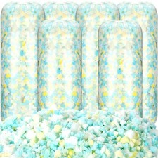 Frienda 6 Pack 30 Lbs Bean Bag Filler Bulk, Shredded Memory Foam Filling Soft...