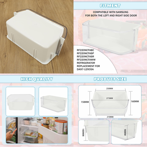 Estante Puerta Refrigerador For Samsung DA97-12935A RF220NCTASR RF220NCTAWW