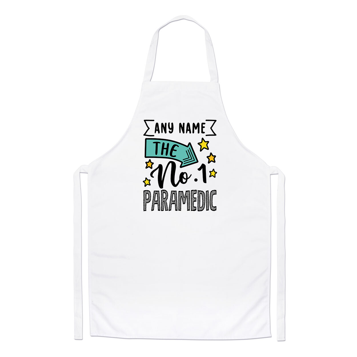 Personalised No.1 Paramedic Chefs Apron Worlds Best Awesome Gift Cooking