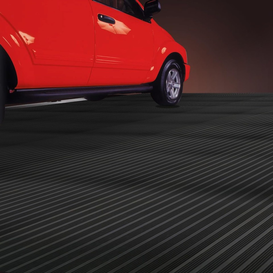 Garage Rubber Floor Mat Heavy Duty Rubber Flooring Rolls Under Car Garage Mat No eBay