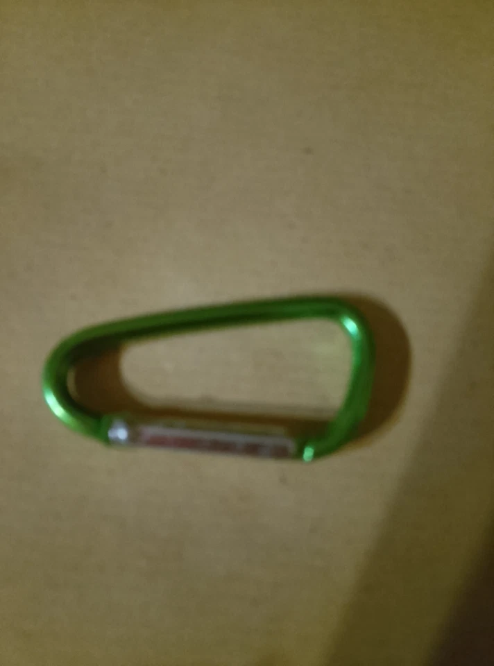 mousqueton alu 4.5 cm couleur vert - Photo 1/1