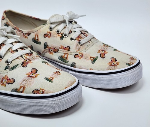Vans off the Wall Hula Girl Hawaiian Cream White Sneakers US Men Size 13 Shoes - Picture 8 of 13