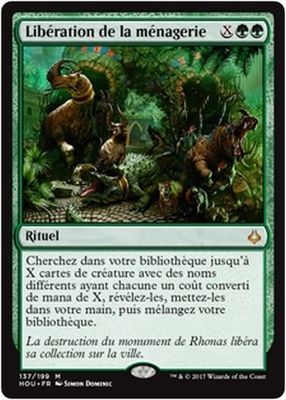 MTG Magic HOU - Uncage the Menagerie/Libération de la ménagerie, French/VF