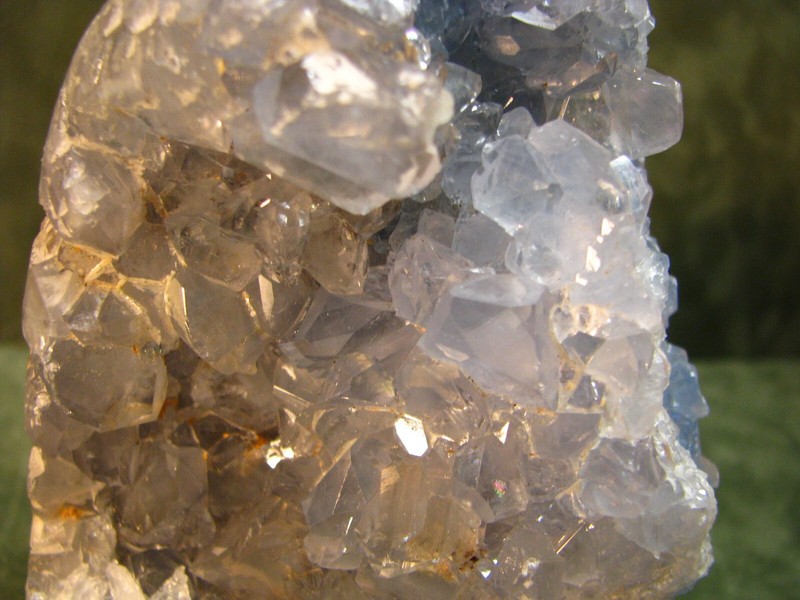 4.1LB 5.4IN x 3.9IN x 3.1IN NATURAL BABY BLUE CELESTITE GEODE MADAGASCAR #278
