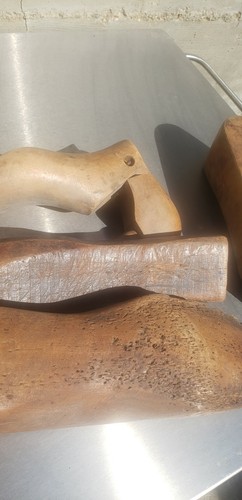 colección de moldes de zapatos zapatero de madera vintage - Imagen 5 de 12