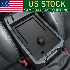 For Toyota 4RUNNER 2010-2024 Center Console Armrest Box Safe w/ LED 00016-86184