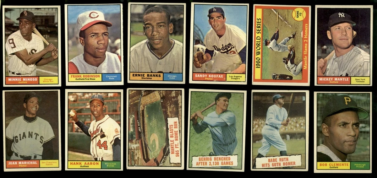 1961 Topps Baseball Complete Set 587/587 Mid to High-Grade Mantle 