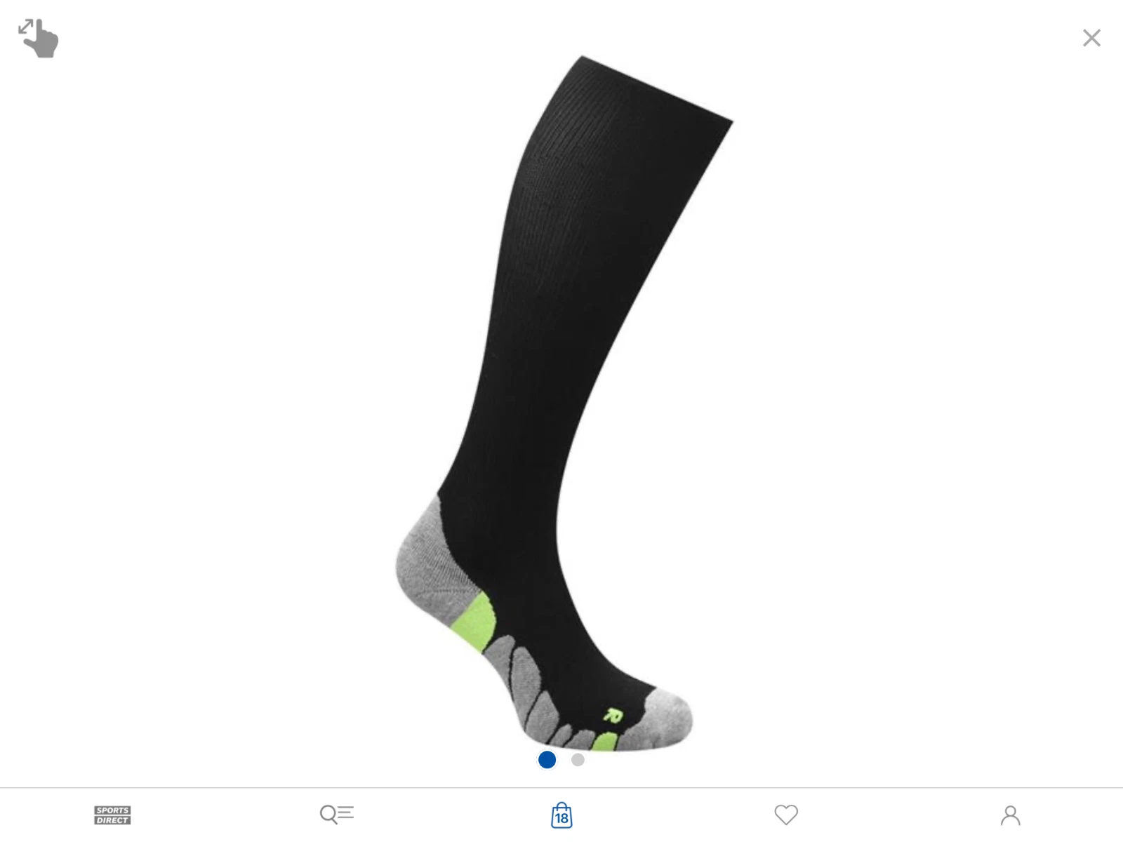 MENS QUALITY KARRIMOR COMPRESSION FLIGHT RUNNING SOCKS 7-11 XL 12 BLACK WHITE FL