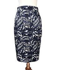 Cue Skirt Size 8 Pencil High Waist Multicoloured Midi European Fabric