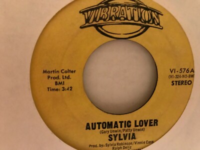 SYLVIA         7''  SINGLE  ,   AUTOMATIC   LOVER  /   STOP   BOY  
