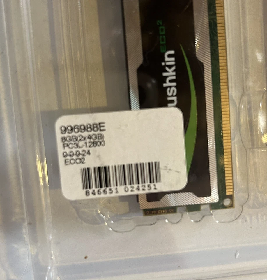 Mushkin ddr3 8gb Ram (4gb x 2) NOS Never Used - Image 2 of 4