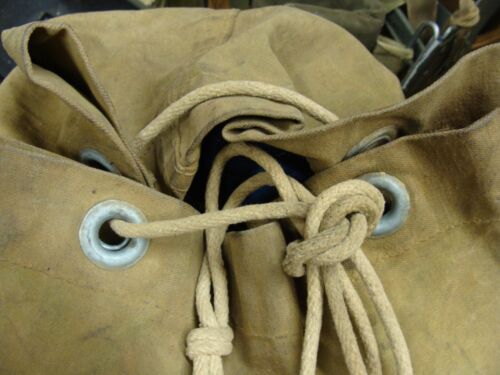 Vintage Dandux Canvas Duffle Bag Coal Boat Lineman Electrician Large - SEE PICS - Picture 10 of 11