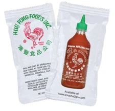 Sriracha2Go - Huy Fong Foods Sriracha Chili Hot Sauce Packets 50-Pack
