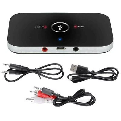 Bluetooth Wireless Audio Transmitter Receiver HiFi Music Adapter AUX RCA 2 in 1