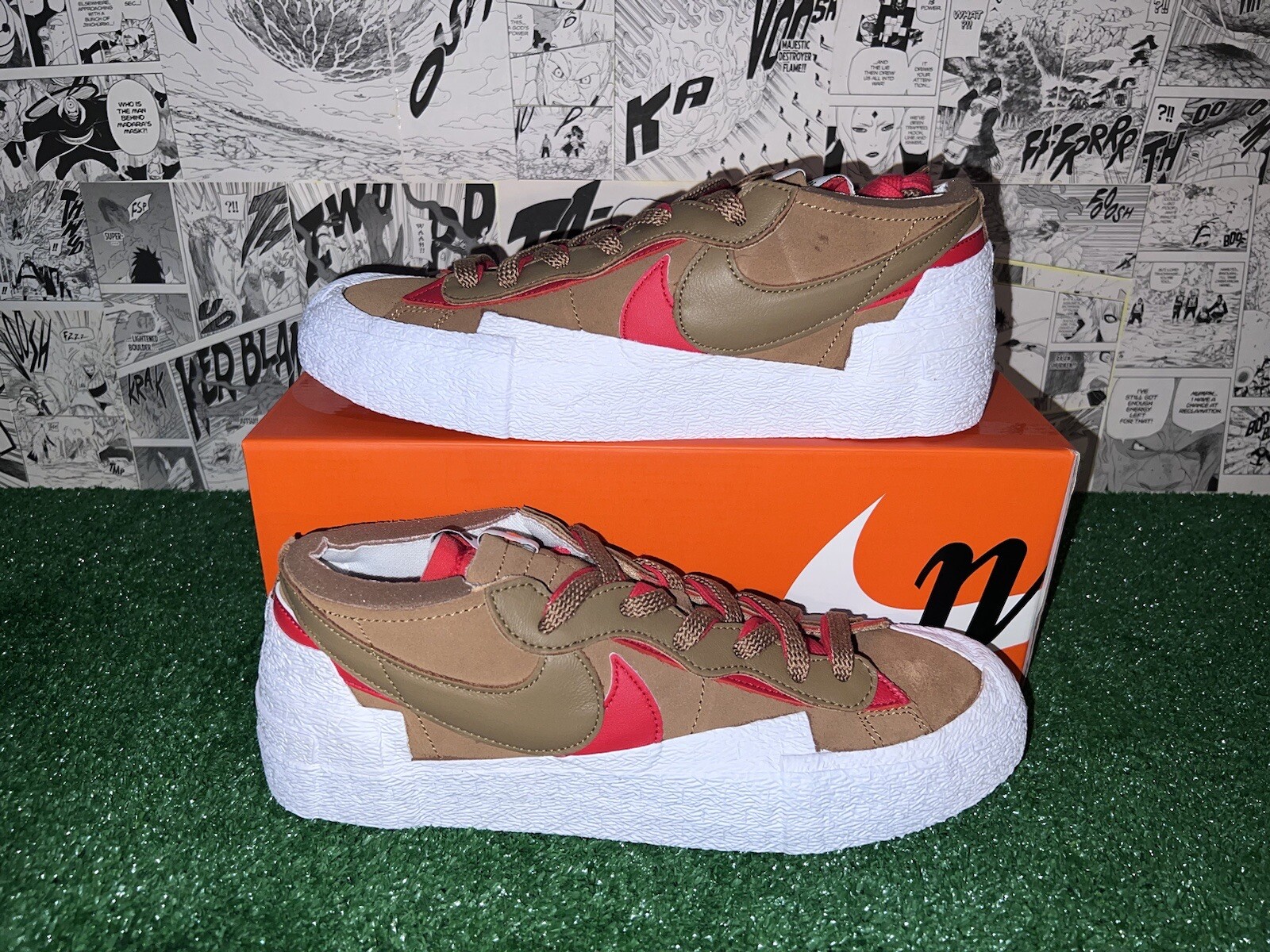 SACAI X NIKE Nike Blazer Low x Sacai British Tan 2021