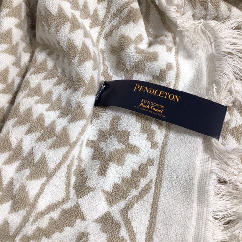 Pendleton Sundown (1) Bath Towel 30x54 Cotton Cement NWT - Picture 2 of 6