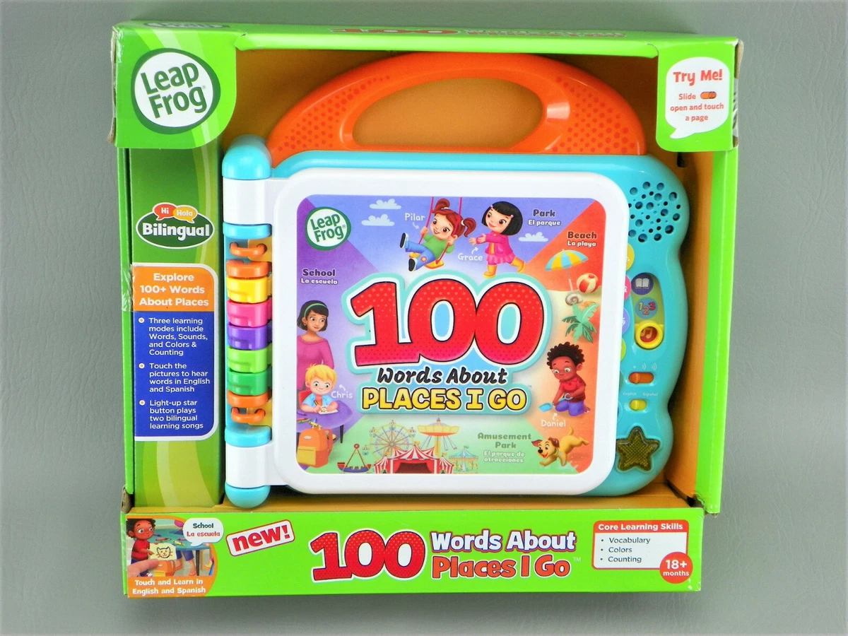 Leapfrog 100 Words About Places I Go Bilingual English/Spanish Touch And  Learn | eBay