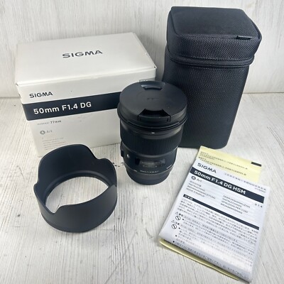 Sigma 50mm F1.4 HSM Art DG Weitwinkel Festbrennweite Objektiv für Canon EF - EX DEMO -