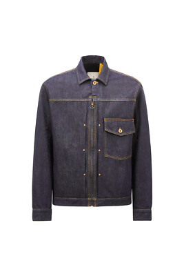 MONCLER GENIUS Nigo $1630 Men's Denim Blue Jacket New