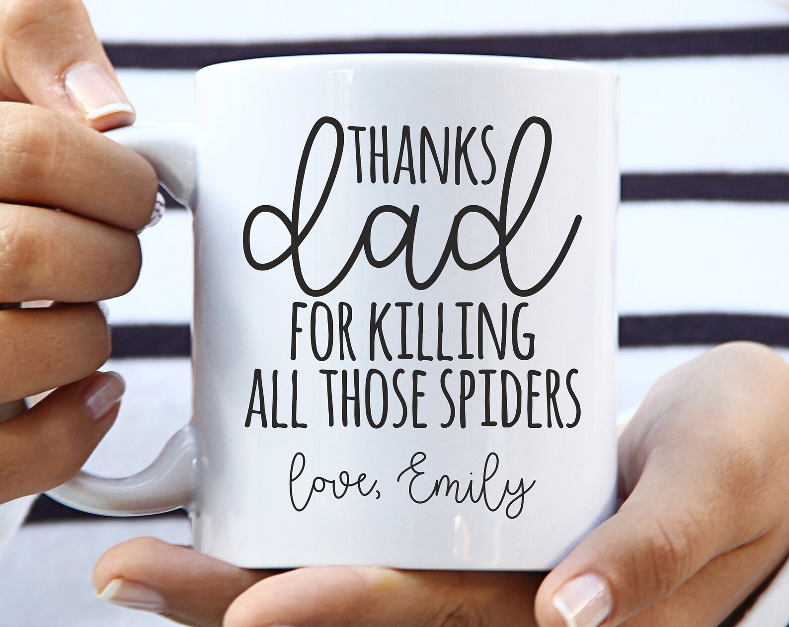 Fathers Day Gift From Daughter Thanks Dad For Killing All Those Spiders Daddys