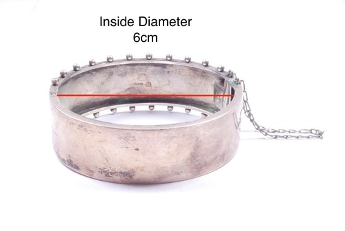Brazalete antiguo 1955 José Smith plata esterlina sello Chester - Imagen 11 de 14