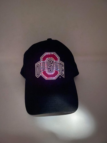 *VINTAGE* Lightwear Ohio State University OSU Buckeyes Light-up Hat Cap - Picture 9 of 10