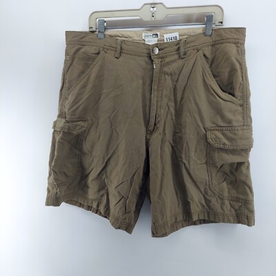Rei shorts mens size 38 cargo green pockets hiking outdoor canvas