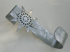 ★ TÜRHAKEN STERN KRANZHAKEN KRANZHALTER METALLHAKEN TÜRDEKORATION WEIHNACHTEN