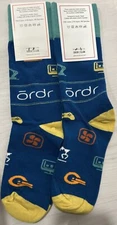 SOCK CLUB CUSTOM BIC SOCKS ONE SIZE. 2pack. Cotton. Made In USA.