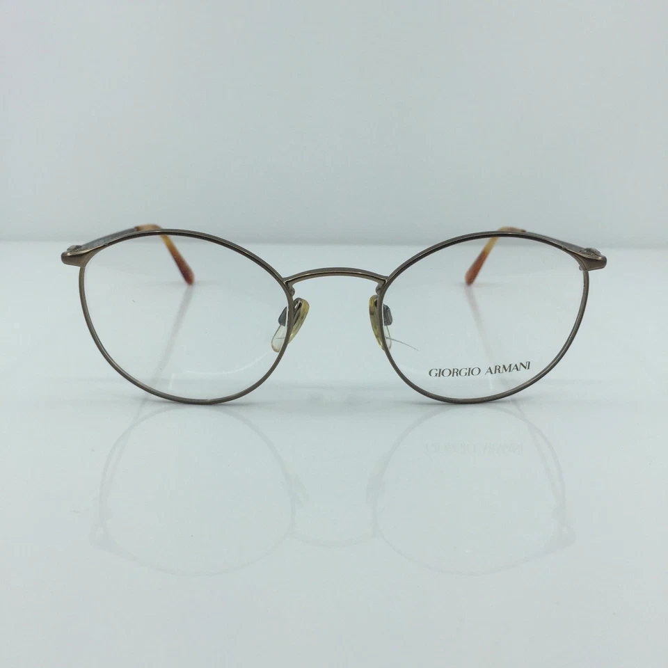 New VINTAGE Giorgio Armani 132 EYEGLASSES GA 132 C. 750 Satin Brown 51-21-135mm - Image 3 of 4