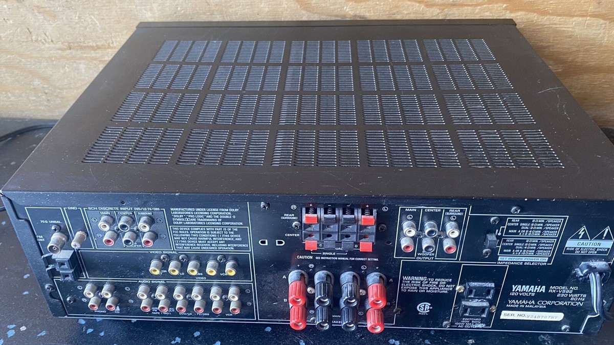 YAMAHA RX-V592 Natural Sound Stereo AV Receiver Tested Working “No