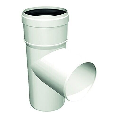 TUBO PROLUNGA CURVA TEE CALDAIA CONDENSAZIONE D.80 MM IN PPS SDOPPIATO FUMI - Foto 8 di 11