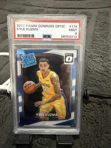 Kyle Kuzma 2017 Panini Donruss Optic Rated Rookie PSA 9